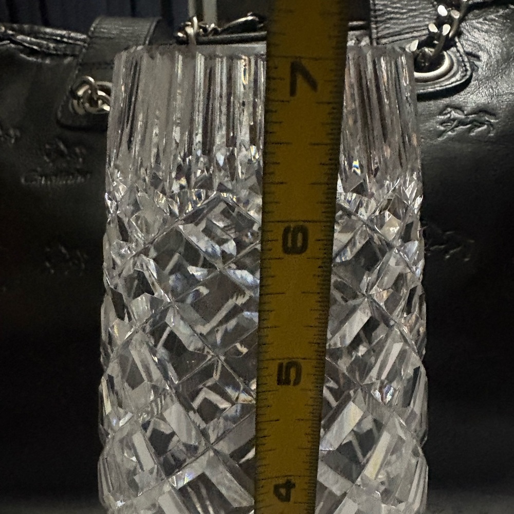Waterford glass vase 7” tall - Picture 6 of 8